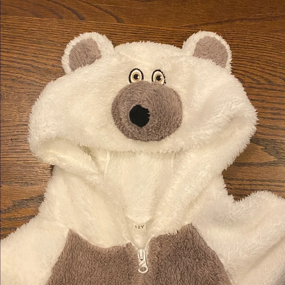 White Bear Onesie Costume - Picture 2 of 4